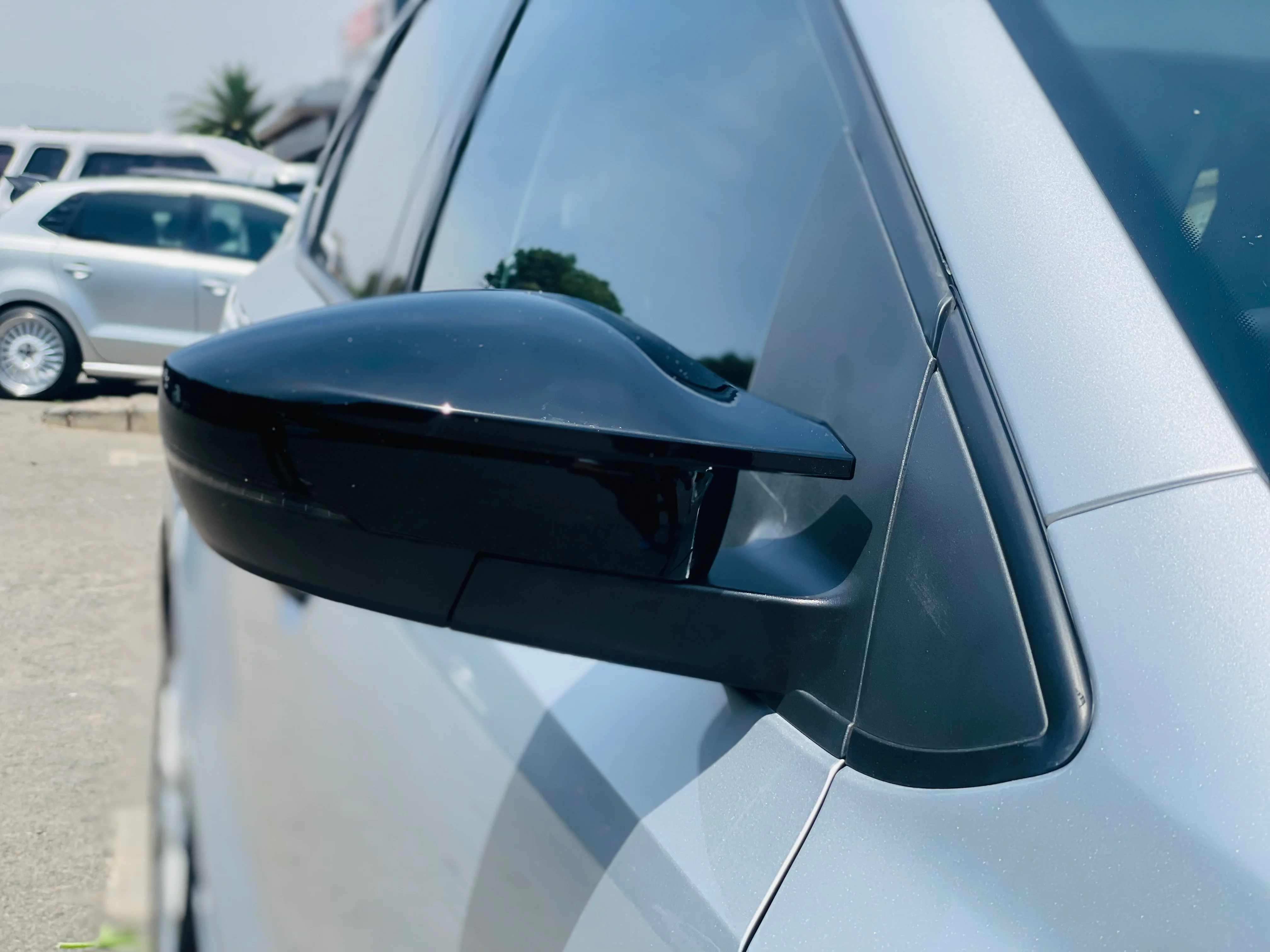VW polo 6 gloss black BATMAN style Mirror Covers - Image 8